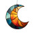 Boho Suncatcher Moon Vinyl Car Decal Sticker – Waterproof & UV-Resistant 6.826666666666667"