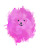 Fluffy Pink Dog Vinyl Car Decal Sticker – Waterproof & UV-Resistant 8.0"