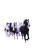 Galloping Lavender Horses Vinyl Car Decal Sticker – Waterproof & UV-Resistant 4.1066666666666665"