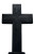 Black Wooden Cross Vinyl Car Decal Sticker – Waterproof & UV-Resistant 8.96"