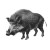 Wild Boar Engraving Vinyl Car Decal Sticker – Waterproof & UV-Resistant 6.826666666666667"