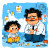 Father Scolds Kid Vinyl Car Decal Sticker – Waterproof & UV-Resistant 3.4133333333333336"