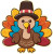 Cartoon Turkey Sticker Vinyl Car Decal Sticker – Waterproof & UV-Resistant 3.466666666666667"