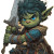Goblin Warrior Hero Vinyl Car Decal Sticker – Waterproof & UV-Resistant 3.4133333333333336"