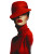 Red Fashion Portrait V2 Vinyl Car Decal Sticker – Waterproof & UV-Resistant 8.213333333333333"