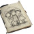 Children Praying In Rain Vinyl Car Decal Sticker – Waterproof & UV-Resistant 3.4133333333333336"