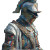 Glitchy Sci-Fi Knight Vinyl Car Decal Sticker – Waterproof & UV-Resistant 3.4133333333333336"