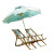 Beach Chairs Umbrella Vinyl Car Decal Sticker – Waterproof & UV-Resistant 3.4133333333333336"
