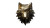 Golden Geometric Wolf Vinyl Car Decal Sticker – Waterproof & UV-Resistant 5.4