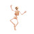 Dancing Skeleton V3 Vinyl Car Decal Sticker – Waterproof & UV-Resistant 3.4133333333333336"