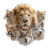 Majestic Animals Flag Vinyl Car Decal Sticker – Waterproof & UV-Resistant 3.4133333333333336"