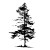 Pine Tree Silhouette V3 Vinyl Car Decal Sticker – Waterproof & UV-Resistant 3.4133333333333336"