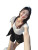 Young Woman Selfie V8 Vinyl Car Decal Sticker – Waterproof & UV-Resistant 8.213333333333333"
