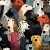 Vector Dogs Vinyl Car Decal Sticker – Waterproof & UV-Resistant 3.4133333333333336"