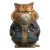 Tough Ginger Cat Vinyl Car Decal Sticker – Waterproof & UV-Resistant 6.826666666666667"