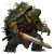 Giant Turtle Humanoid Vinyl Car Decal Sticker – Waterproof & UV-Resistant 3.4133333333333336"