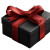 Black Gift Box V3 Vinyl Car Decal Sticker – Waterproof & UV-Resistant 3.4133333333333336"