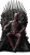 Deadpool On Throne Vinyl Car Decal Sticker – Waterproof & UV-Resistant 4.8533333333333335"