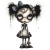 Creepy Zombie Doll Vinyl Car Decal Sticker – Waterproof & UV-Resistant 6.826666666666667"