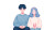 Flourishing Couple Vinyl Car Decal Sticker – Waterproof & UV-Resistant 2.72"