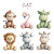Kawaii Stuffed Animals Vinyl Car Decal Sticker – Waterproof & UV-Resistant 3.4133333333333336"