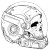 Cyberpunk Robot Skull V2 Vinyl Car Decal Sticker – Waterproof & UV-Resistant 3.4133333333333336"