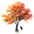 Autumn Maple Dog Vinyl Car Decal Sticker – Waterproof & UV-Resistant 6.826666666666667"