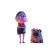 Clay Animation Woman V2 Vinyl Car Decal Sticker – Waterproof & UV-Resistant 3.4133333333333336"