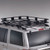 Fits 2006-2010 Hummer H3 Surco Roof Basket - Roof Rack Kit RB013T Safari; 60 Inch Length x 50 Inch Width; Powder Coated; Black; Aluminum; Includes Roof Basket With Cross Bars and Mounting Adapters