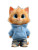 Happy Cartoon Cat V7 Vinyl Car Decal Sticker – Waterproof & UV-Resistant 8.213333333333333"