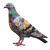 Pigeon Flower Collage Vinyl Car Decal Sticker – Waterproof & UV-Resistant 3.4133333333333336"