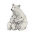 Bear With Cubs Vinyl Car Decal Sticker – Waterproof & UV-Resistant 3.4133333333333336"