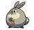 Cartoon Bunny Eating Vinyl Car Decal Sticker – Waterproof & UV-Resistant 3.4133333333333336"
