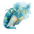 Watercolor Bookworm Vinyl Car Decal Sticker – Waterproof & UV-Resistant 3.4133333333333336"