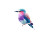 Futuristic Colorful Bird Vinyl Car Decal Sticker – Waterproof & UV-Resistant 6.1866666666666665"