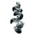 Spiraling Ghosts Vinyl Car Decal Sticker – Waterproof & UV-Resistant 3.4133333333333336"