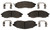 Raybestos Brakes Brake Pad MGD830MH R-Line; OE Replacement; Metallic; Includes Mounting Hardware
