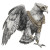 Steampunk Eagle Drawing Vinyl Car Decal Sticker – Waterproof & UV-Resistant 3.4133333333333336"