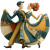 Flamenco Dance Duo Vinyl Car Decal Sticker – Waterproof & UV-Resistant 6.826666666666667"