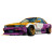 Manga Drift Car Vinyl Car Decal Sticker – Waterproof & UV-Resistant 3.4133333333333336"