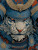 Tiger Samurai V2 Vinyl Car Decal Sticker – Waterproof & UV-Resistant 4.1066666666666665"