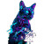 Cyberpunk Cat T-Shirt Vinyl Car Decal Sticker – Waterproof & UV-Resistant 6.826666666666667"