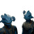 Smiling Blue Aliens Vinyl Car Decal Sticker – Waterproof & UV-Resistant 3.4133333333333336"