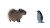 Capybara And Penguin Vinyl Car Decal Sticker – Waterproof & UV-Resistant 5.4