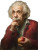 Einstein With Apple Vinyl Car Decal Sticker – Waterproof & UV-Resistant 4.1066666666666665"