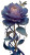 Neon Cyberpunk Rose Vinyl Car Decal Sticker – Waterproof & UV-Resistant 9.706666666666667"