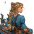 Fantasy Pirate Lady Vinyl Car Decal Sticker – Waterproof & UV-Resistant 3.4133333333333336"