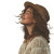 Smiling Country Woman Vinyl Car Decal Sticker – Waterproof & UV-Resistant 3.4133333333333336"