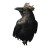 Crowned Gothic Raven Vinyl Car Decal Sticker – Waterproof & UV-Resistant 3.4133333333333336"