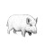 Wild Boar Coloring Vinyl Car Decal Sticker – Waterproof & UV-Resistant 6.826666666666667"